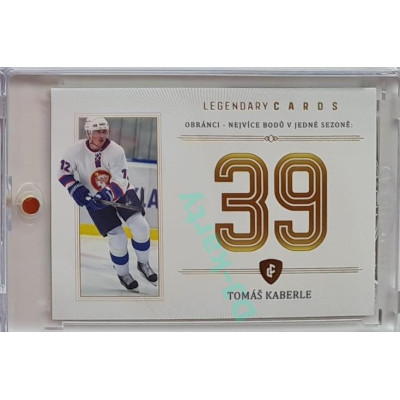 2023 Legendary Cards REKORDY ČESKÉ EXTRALIGY #ZC-DP6 Tomáš Kaberle Základní Část Gold 07/20
