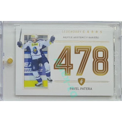 2023 Legendary Cards REKORDY ČESKÉ EXTRALIGY #ZC-AC5 Pavel Patera Základní Část Gold 07/20