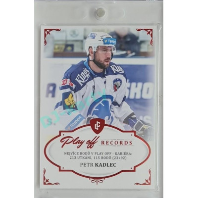 2023 Legendary Cards REKORDY ČESKÉ EXTRALIGY #PPC-05 Petr Kadlec Play Off Red 04/10