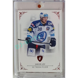 2023 Legendary Cards REKORDY ČESKÉ EXTRALIGY #16 Jakub Lev Red 03/10