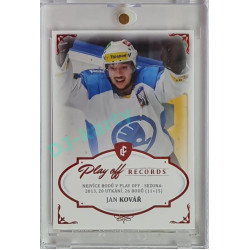 2023 Legendary Cards REKORDY ČESKÉ EXTRALIGY #PPS-02 Jan Kovář Play Off Red 03/10