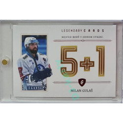 2023 Legendary Cards REKORDY ČESKÉ EXTRALIGY #ZC-GP4 Milan Gulaš Základní Část Red 01/10
