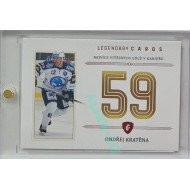 2023 Legendary Cards REKORDY ČESKÉ EXTRALIGY #ZC-WG4 Ondřej Kratěna Základní Část Red 01/10