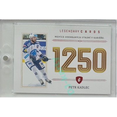 2023 Legendary Cards REKORDY ČESKÉ EXTRALIGY #ZC-U01 Petr Kadlec Základní Část Red 01/10