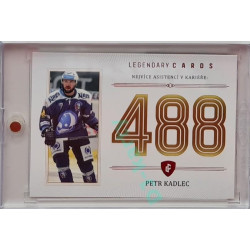 2023 Legendary Cards REKORDY ČESKÉ EXTRALIGY #ZC-AS2 Petr Kadlec Základní Část Red 01/10