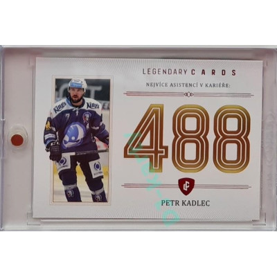 2023 Legendary Cards REKORDY ČESKÉ EXTRALIGY #ZC-AS2 Petr Kadlec Základní Část Red 01/10