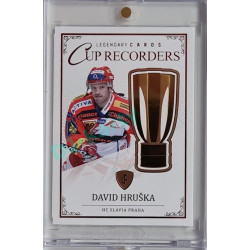 2023 Legendary Cards REKORDY ČESKÉ EXTRALIGY #CR-13 David Hruška Cup Recorders Red 04/10