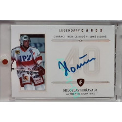 2023 Legendary Cards REKORDY ČESKÉ EXTRALIGY #ZC-DP5 Miloslav Hořava Základní Část Authentic Signature 09/13