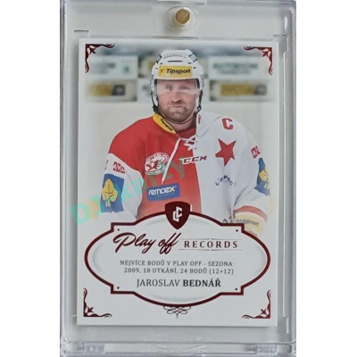 2023 Legendary Cards REKORDY ČESKÉ EXTRALIGY #PPS-05 Jaroslav Bednář Play Off Red 03/10