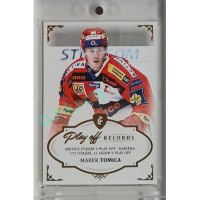 2023 Legendary Cards REKORDY ČESKÉ EXTRALIGY #PPG-04 Marek Tomica Play Off Gold 19/20