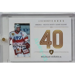 2023 Legendary Cards REKORDY ČESKÉ EXTRALIGY #ZC-DP5 Miloslav Hořava Základní Část Gold 17/20