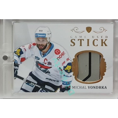 2023 Legendary Cards REKORDY ČESKÉ EXTRALIGY #GUS-17 Michal Vondrka Game Used Stick Gold 05/20