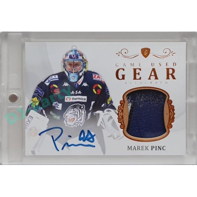 2023 Legendary Cards REKORDY ČESKÉ EXTRALIGY #GAG-11 Marek Pinc Game Used Gear Authentic Signature 8/8