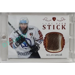 2023 Legendary Cards REKORDY ČESKÉ EXTRALIGY #GUS-05 Milan Gulaš Game Used Stick Red 02/10