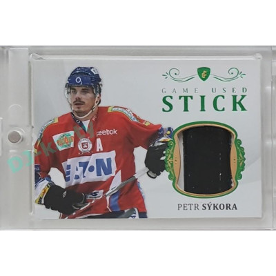 2023 Legendary Cards REKORDY ČESKÉ EXTRALIGY #GUS-03 Petr Sýkora Game Used Stick Emerald 2/5