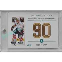 2023 Legendary Cards REKORDY ČESKÉ EXTRALIGY #ZC-PGS Petr Sýkora Základní Část Turquoise 1/1