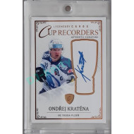 2023 Legendary Cards REKORDY ČESKÉ EXTRALIGY #CR-01 Ondřej Kratěna Cup Recorders Authentic Signature 03/13