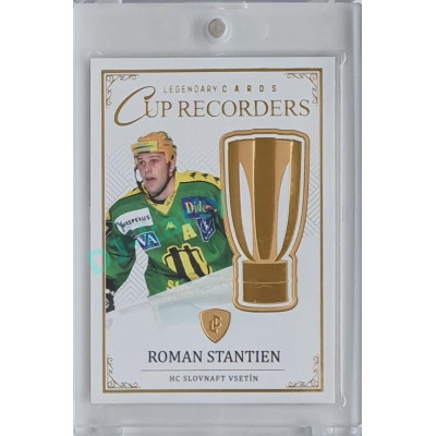 2023 Legendary Cards REKORDY ČESKÉ EXTRALIGY #CR-05 Roman Stantien Cup Recorders Gold 08/20