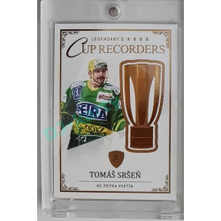 2023 Legendary Cards REKORDY ČESKÉ EXTRALIGY #CR-08 Tomáš Sršeň Cup Recorders Gold 08/20