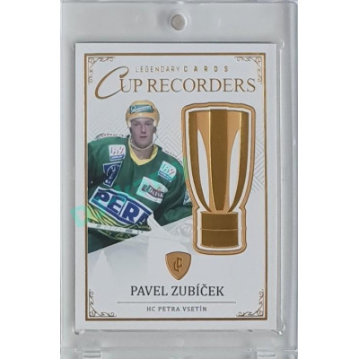 2023 Legendary Cards REKORDY ČESKÉ EXTRALIGY #CR-10 Pavel Zubíček Cup Recorders Gold 08/20