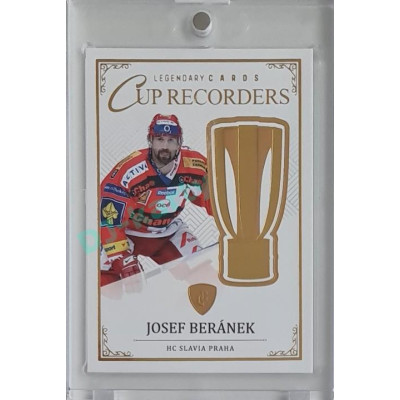 2023 Legendary Cards REKORDY ČESKÉ EXTRALIGY #CR-12 Josef Beránek Cup Recorders Gold 09/20