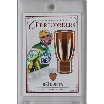 2023 Legendary Cards REKORDY ČESKÉ EXTRALIGY #CR-02 Jiří Dopita Cup Recorders Red 01/10
