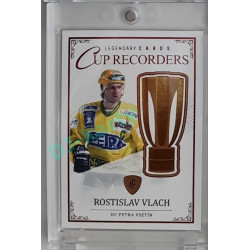 2023 Legendary Cards REKORDY ČESKÉ EXTRALIGY #CR-09 Rostislav Vlach Cup Recorders Red 04/10