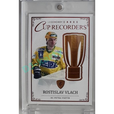 2023 Legendary Cards REKORDY ČESKÉ EXTRALIGY #CR-09 Rostislav Vlach Cup Recorders Red 04/10