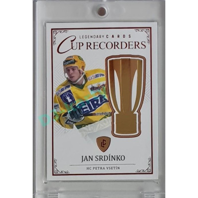 2023 Legendary Cards REKORDY ČESKÉ EXTRALIGY #CR-06 Jan Srdínko Cup Recorders Red 08/10