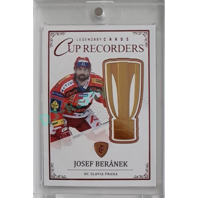 2023 Legendary Cards REKORDY ČESKÉ EXTRALIGY #CR-12 Josef Beránek Cup Recorders Red 04/10