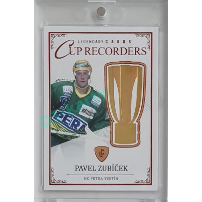 2023 Legendary Cards REKORDY ČESKÉ EXTRALIGY #CR-10 Pavel Zubíček Cup Recorders Red 06/10
