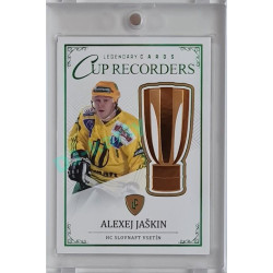 2023 Legendary Cards REKORDY ČESKÉ EXTRALIGY #CR-03 Alexej Jaškin Cup Recorders Emerald 5/5
