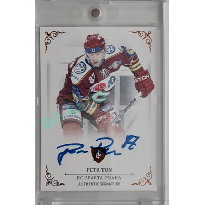 2023 Legendary Cards REKORDY ČESKÉ EXTRALIGY #82 Petr Ton Authentic Signature 10/13