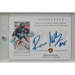 2023 Legendary Cards REKORDY ČESKÉ EXTRALIGY #ZC-WS2 Roman Málek Základní Část Authentic Signature 04/13