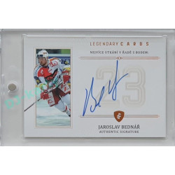 2023 Legendary Cards REKORDY ČESKÉ EXTRALIGY #ZC-PR2 Jaroslav Bednář Základní Část Authentic Signature 13/13