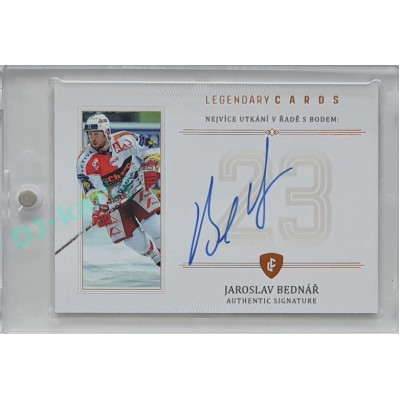 2023 Legendary Cards REKORDY ČESKÉ EXTRALIGY #ZC-PR2 Jaroslav Bednář Základní Část Authentic Signature 13/13