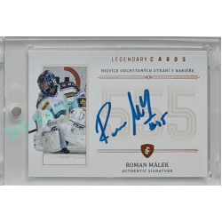 2023 Legendary Cards REKORDY ČESKÉ EXTRALIGY #ZC-MG2 Roman Málek Základní Část Authentic Signature 04/13