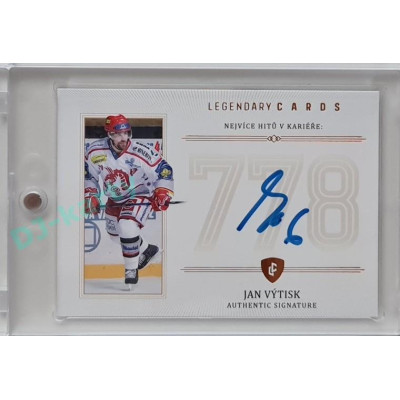 2023 Legendary Cards REKORDY ČESKÉ EXTRALIGY #ZC-H2 Jan Výtisk Základní Část Authentic Signature 02/13