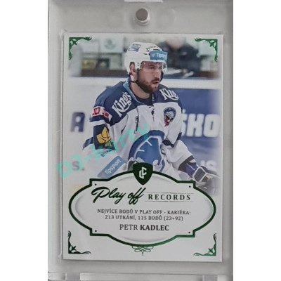 2023 Legendary Cards REKORDY ČESKÉ EXTRALIGY #PPC-05 Petr Kadlec Play Off Emerald 4/5