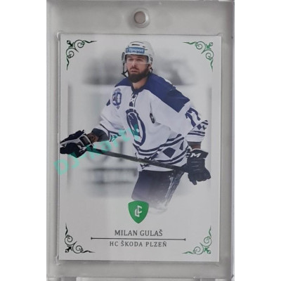 2023 Legendary Cards REKORDY ČESKÉ EXTRALIGY #59 Milan Gulaš Emerald 4/5