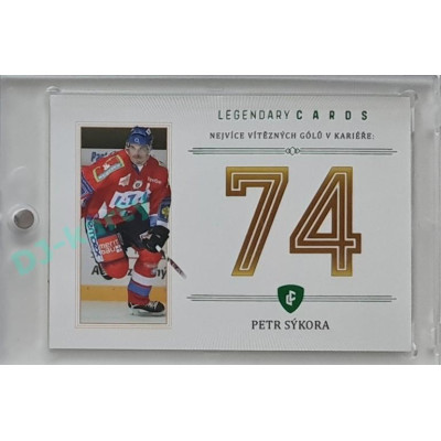 2023 Legendary Cards REKORDY ČESKÉ EXTRALIGY #ZC-WG2 Petr Sýkora Základní Část Emerald 4/5