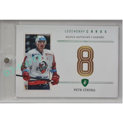 2023 Legendary Cards REKORDY ČESKÉ EXTRALIGY #ZC-MH3 Petr Sýkora Základní Část Emerald 3/5