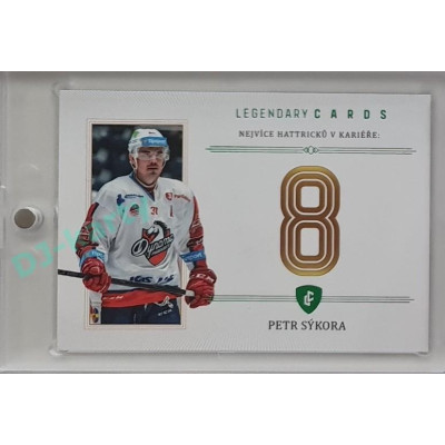 2023 Legendary Cards REKORDY ČESKÉ EXTRALIGY #ZC-MH3 Petr Sýkora Základní Část Emerald 3/5