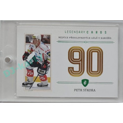 2023 Legendary Cards REKORDY ČESKÉ EXTRALIGY #ZC-PG4 Petr Sýkora Základní Část Emerald 4/5