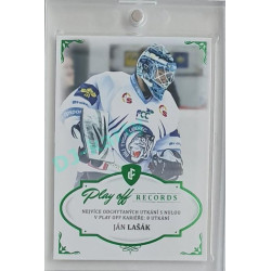2023 Legendary Cards REKORDY ČESKÉ EXTRALIGY #PS-04 Ján Lašák Play Off Emerald 4/5