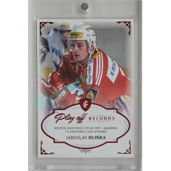 2023 Legendary Cards REKORDY ČESKÉ EXTRALIGY #PAC-04 Jaroslav Hlinka Play Off Red 06/10