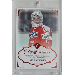 2023 Legendary Cards REKORDY ČESKÉ EXTRALIGY #PGC-04 Jaroslav Hlinka Play Off Red 07/10