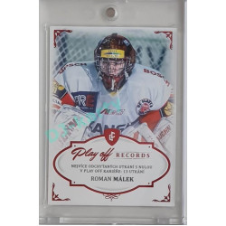2023 Legendary Cards REKORDY ČESKÉ EXTRALIGY #PS-01 Roman Málek Play Off Red 03/10
