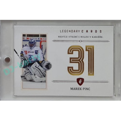 2023 Legendary Cards REKORDY ČESKÉ EXTRALIGY #ZC-MS09 Marek Pinc Základní Část Red 08/10