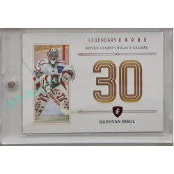 2023 Legendary Cards REKORDY ČESKÉ EXTRALIGY #ZC-MS10 Radovan Biegl Základní Část Red 08/10